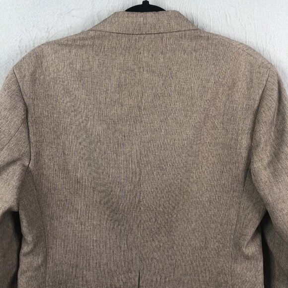 Vintage Levis Blazer  Mens 42L Long Brown Knit Sport Coat Jacket Retro Office - Picture 14 of 16
